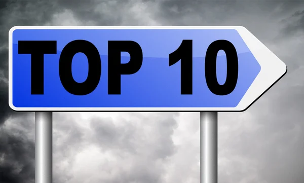 Top 10 charts — Stock Photo, Image