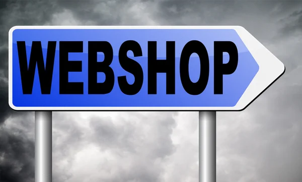 Web shop online alışveriş — Stok fotoğraf