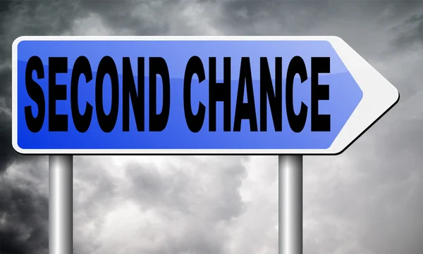 Second chance try again — Stock Photo, Image
