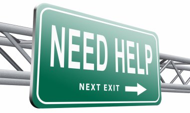 Yardıma ihtiyacım var ya da yardım eli istedi