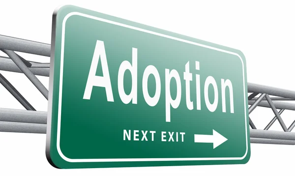 Child adoption becoming a legal guardian — Stock Photo, Image