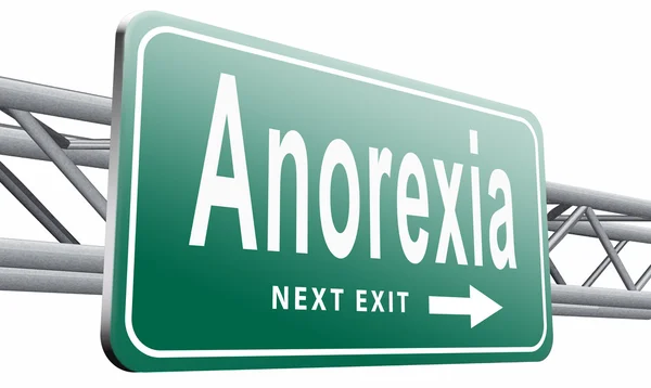 Zaburzenia jedzenia anoreksja nervosa — Zdjęcie stockowe