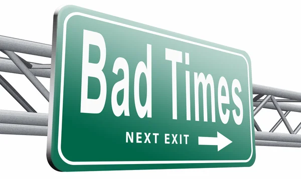 Bad times no luck — Stock Photo, Image