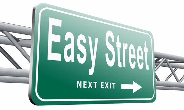 Easy street and best way — Stock Photo, Image