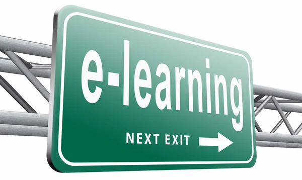 E-learning online onderwijs — Stockfoto