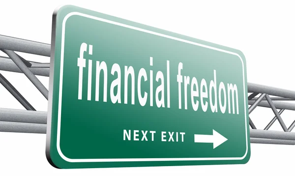 Financial freedom and economic independence — Stock Photo, Image