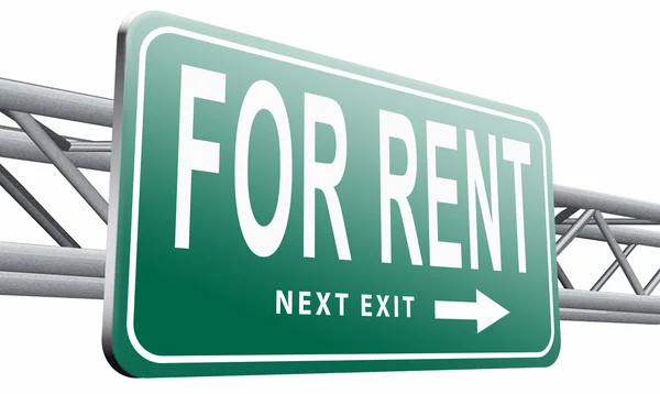 For rent or to let a house — Stock Photo, Image