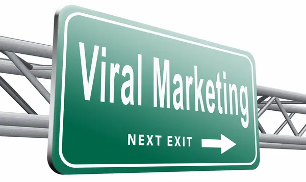 Virales Marketing Straßenschild — Stockfoto