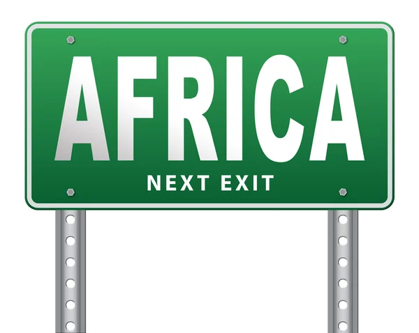 Afrika kontinentu turistika dovolená — Stock fotografie