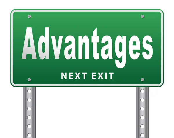 Advantages competitive advantages — Stock Photo, Image