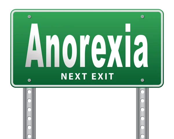 Anoressia nervosa disturbo alimentare — Foto Stock