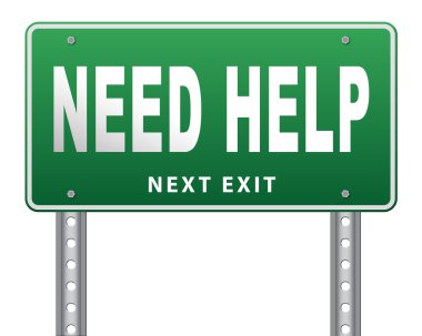 Yardıma ihtiyacım var ya da yardım eli istedi 