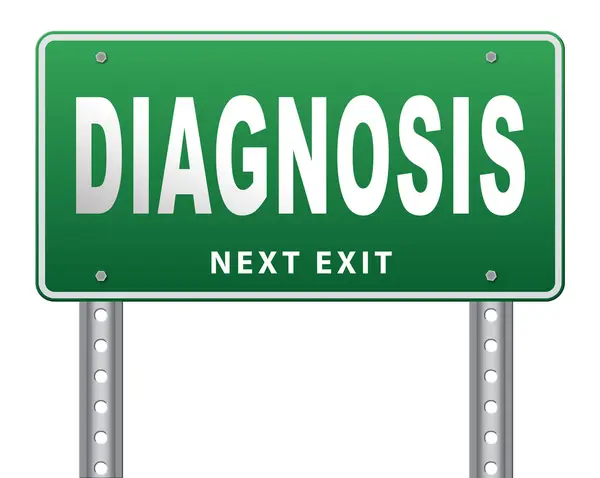 Diagnosis medical diagnostic opinion — Stock Photo, Image