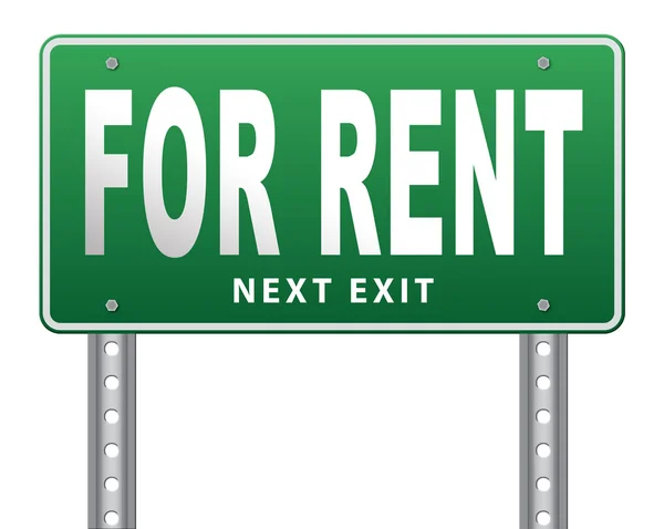 For rent sign — Stock Photo, Image