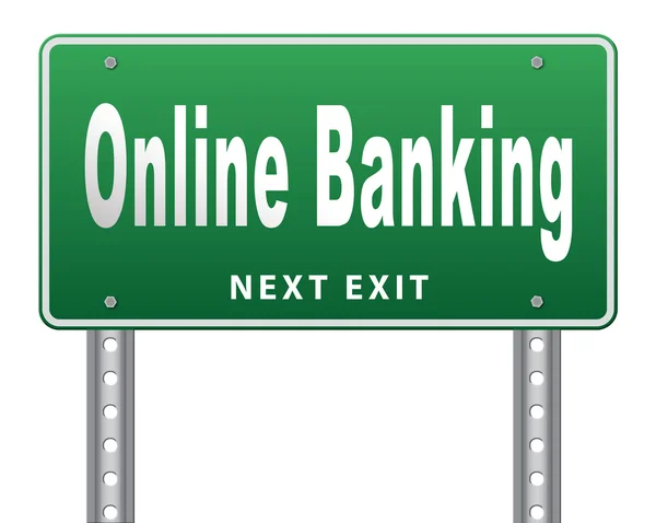 Online internetové bankovnictví peníze — Stock fotografie
