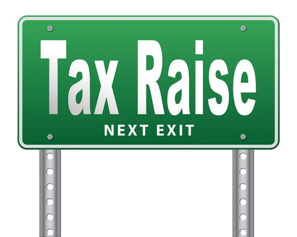 税收提高的增加或增加税收 — 图库照片