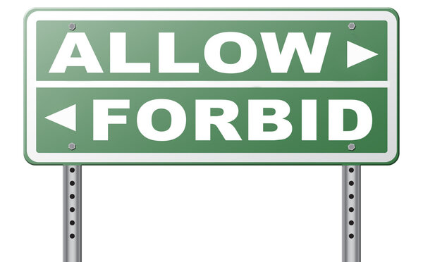 разрешить или запретить спрашивать разрешения в соответствии с
