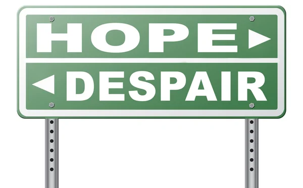 Hope or despair 3D illustration — Stock Photo, Image