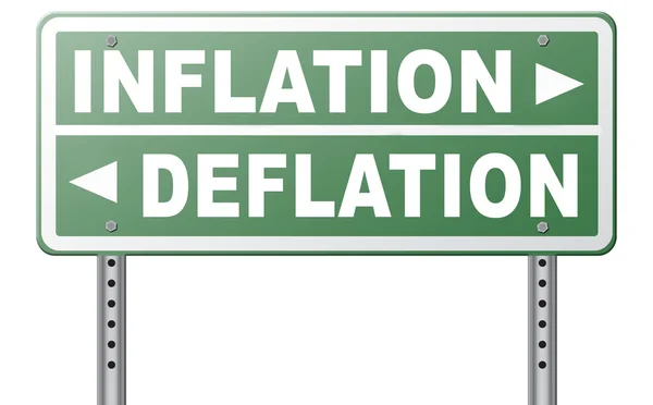 Inflationen deflation bankkrisen — Stockfoto