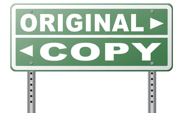 Oorspronkelijke idee of copycat goedkoop — Stockfoto