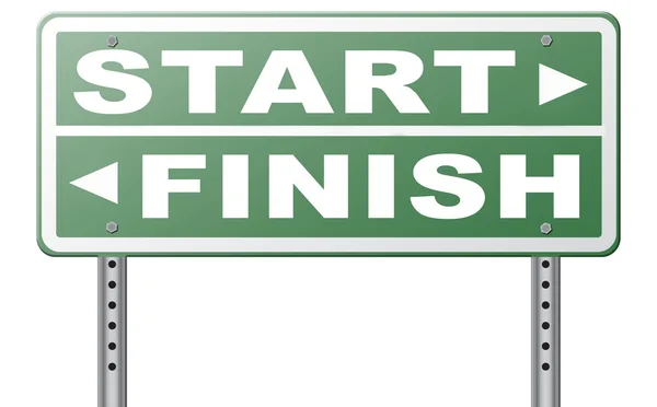 Start finish 3D illustration — Stock Photo, Image