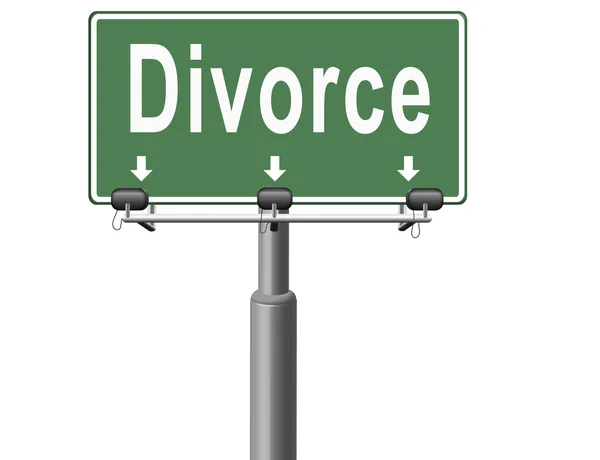 Divorce papers or document by lawyer — Stock Photo, Image