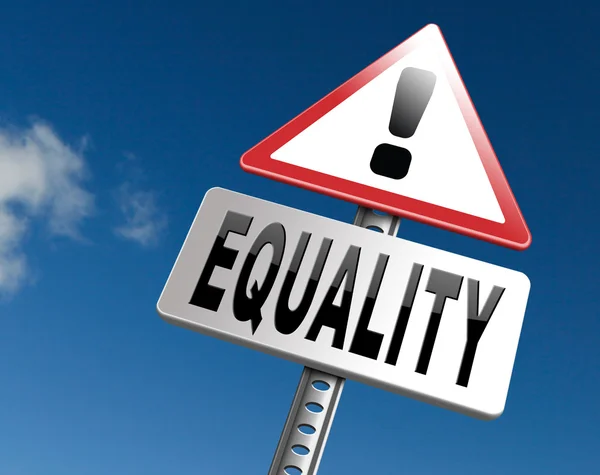 Rovnost a solidarita rovná práva — Stock fotografie