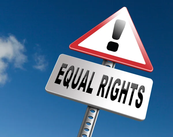 Equal rights no discrimination — Stock Photo, Image