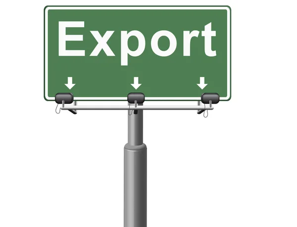 Експорт міжнародних вантажних перевезень — стокове фото
