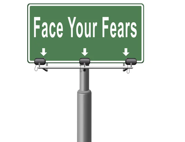 Confront your worst fears be confident — Stock Photo, Image