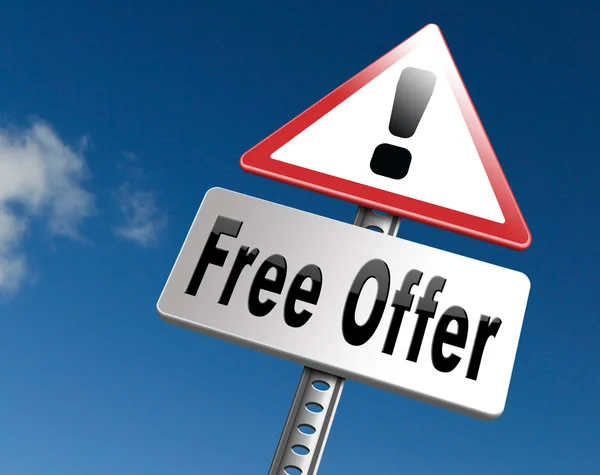 Free offer online bargain — Stock Photo, Image