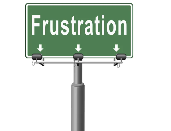Frustration frustrated and angry getting upset — Stock Photo, Image