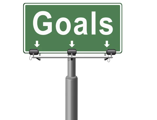 Cele, cele i ambicje — Zdjęcie stockowe