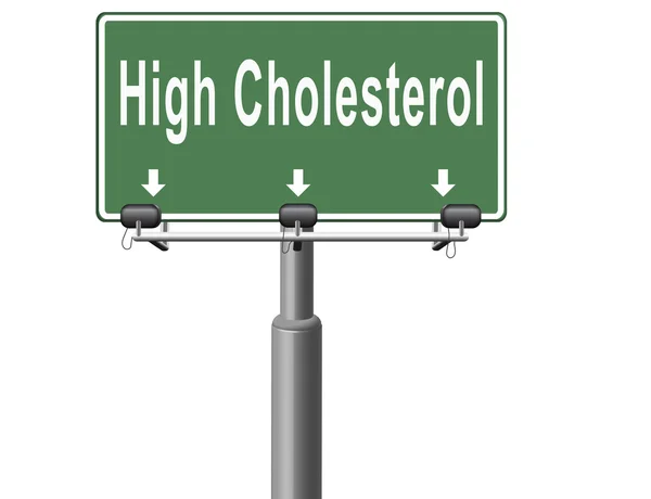 High cholesterol level — Stock Photo, Image