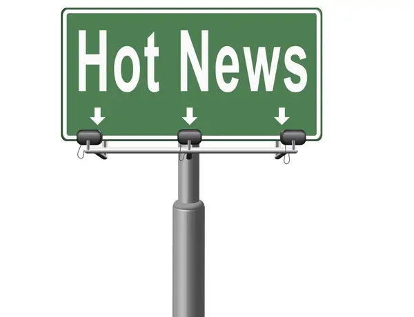 Hot nieuws — Stockfoto