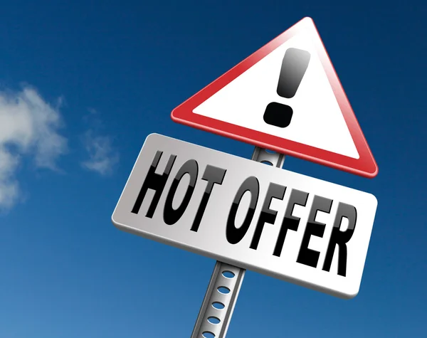 Hot offer best sales price — Stock Photo, Image