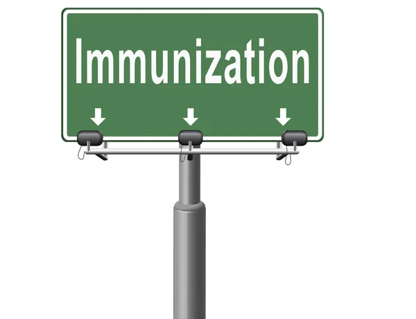 Immunizzazione o ago vaccinale contro l'influenza — Foto Stock