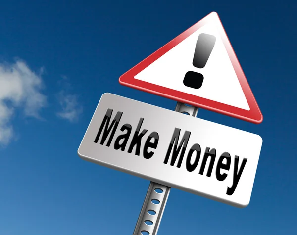 Make money or earning cash — Stock Photo, Image