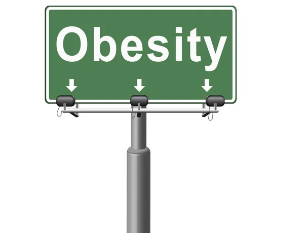 Fettleibigkeit und Übergewicht — Stockfoto