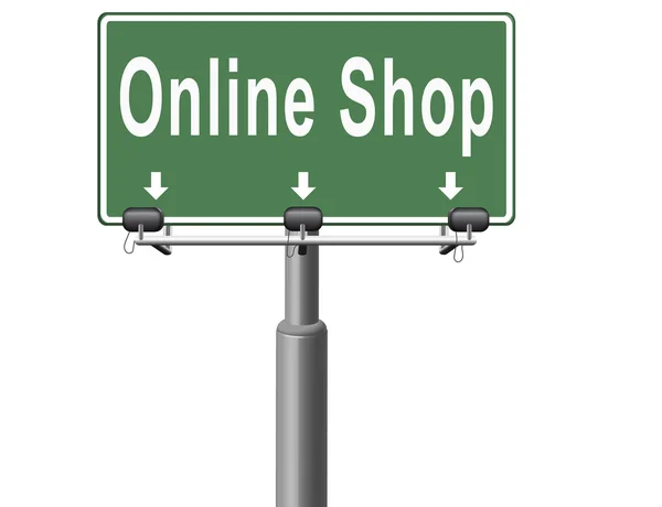 Online web shop internet shopping — Stock Photo, Image