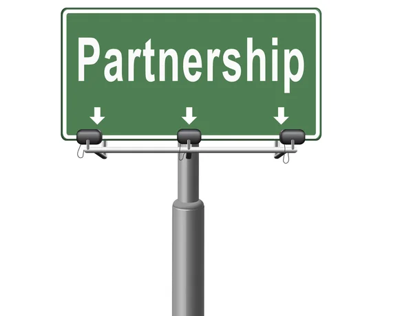 Partnerství partneři ve zločinu nebo podnikání — Stock fotografie
