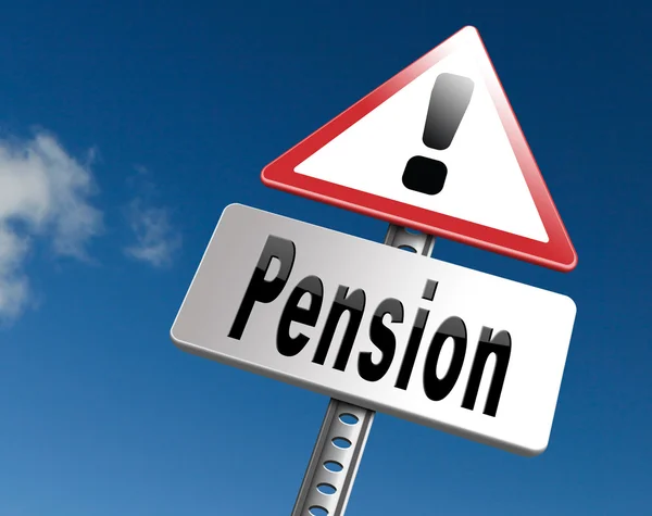 Penzijní fond a důchod regulace — Stock fotografie