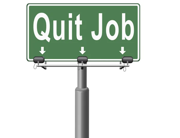 Rzucić pracę rezygnację z pracy — Zdjęcie stockowe