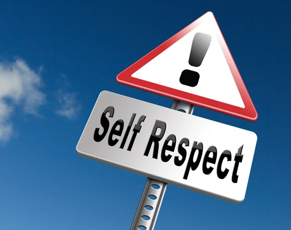 Self respect or dignity self esteem — Stock Photo, Image