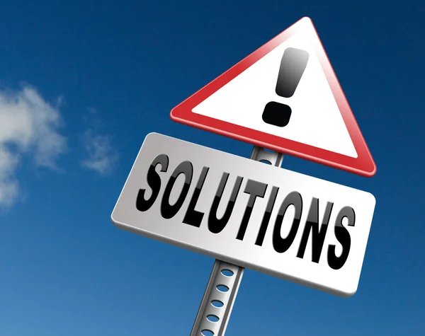 Solutions solve problems — Stock Photo, Image