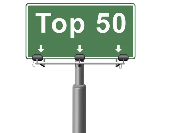 Top 50 gráficos — Fotografia de Stock