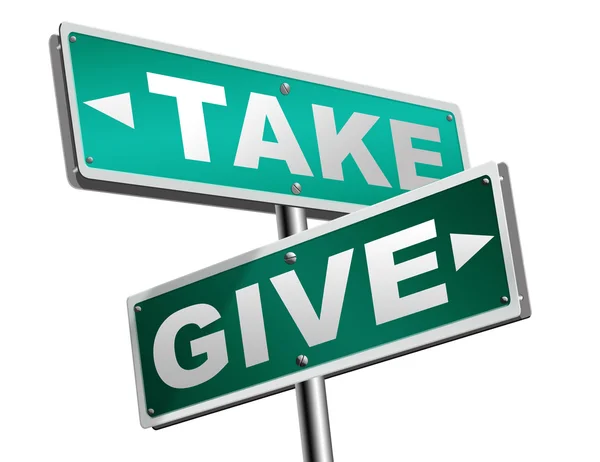 Give take to charity — Stock Photo, Image