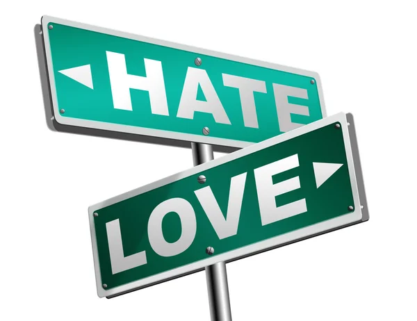 사랑 증오 감정 — 스톡 사진