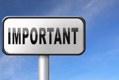 önemli bilgiler çok önemli ileti