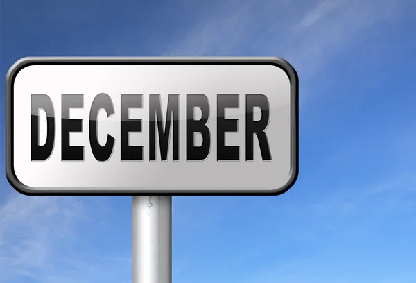 December vorige maand — Stockfoto